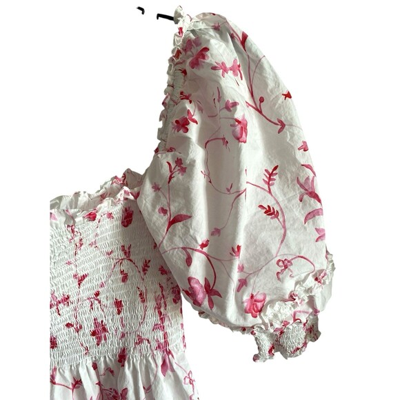 HILL HOUSE Nesli Nap Dress in Rose Botanical Size M - Picture 3 of 7